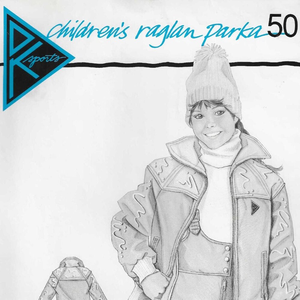 DK Sports Children's Raglan Parka Pattern 50 - Sizes 4 - 14 - Daisy Kingdom 1987